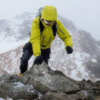 mountaineering in snow