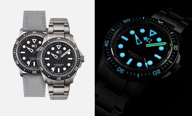 Christopher Ward C60 Trident Lumière Green Fifteen x Bark & Jack