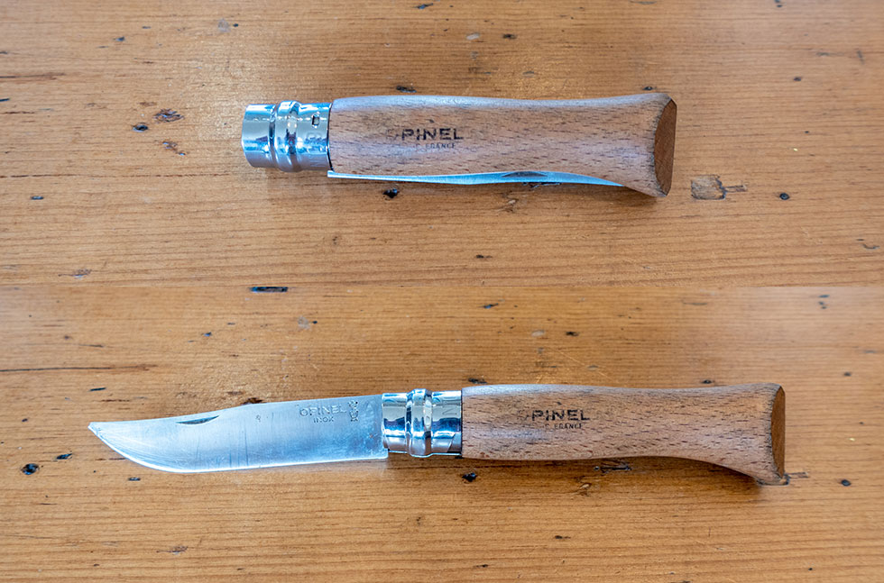 Knife used on solo jungle cycling expedition by Jude Kriwald