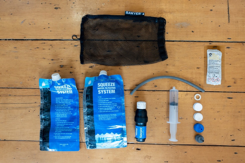 Sawyer Water Filter + Sterilization Tablets