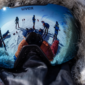 man with goggles in antarctica