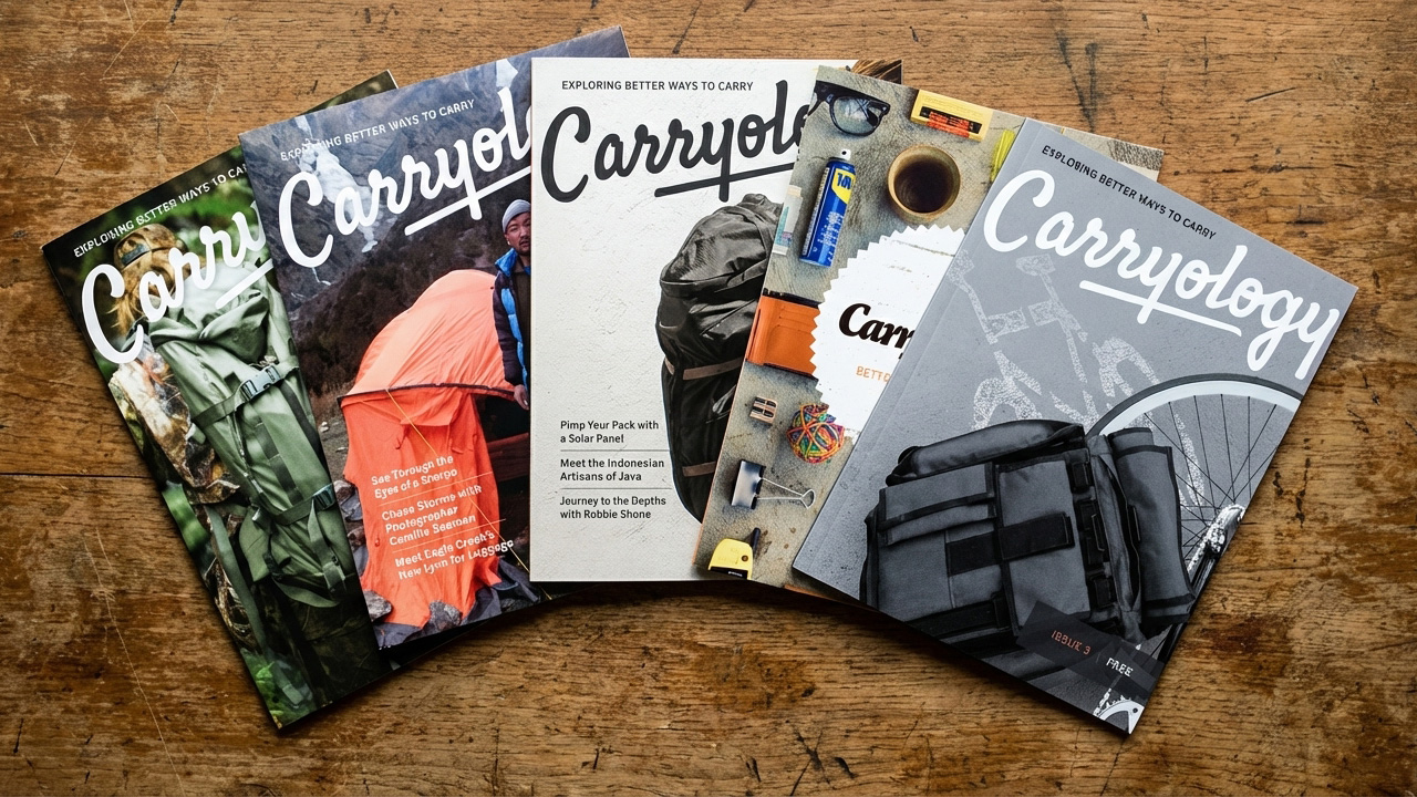carryology zines fanned out