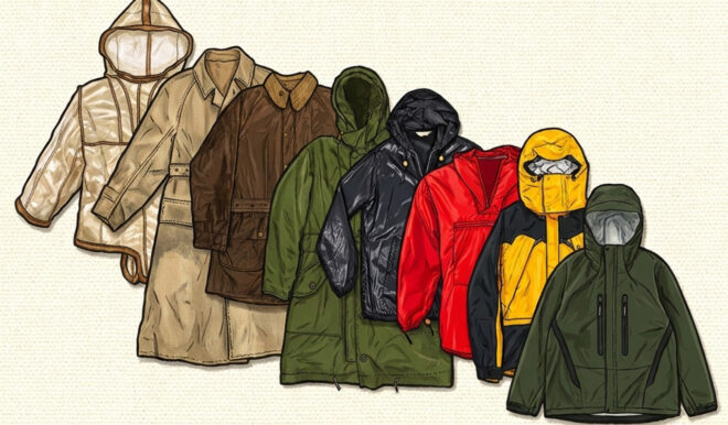 First Ever Jacket The Strange and Wonderful Evolution of the Waterproof Jacket - Carryology