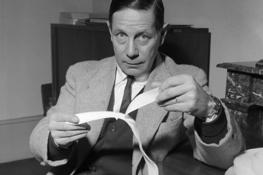 George de Mestral with Velcro in 1959