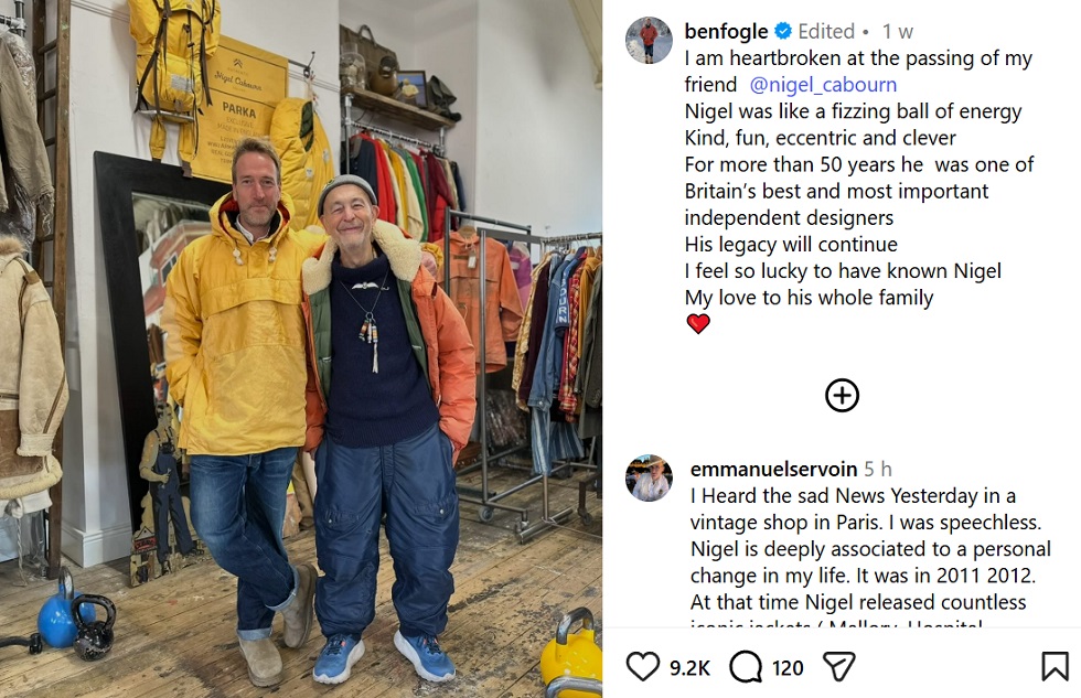 Nigel Cabourn and Ben Fogle