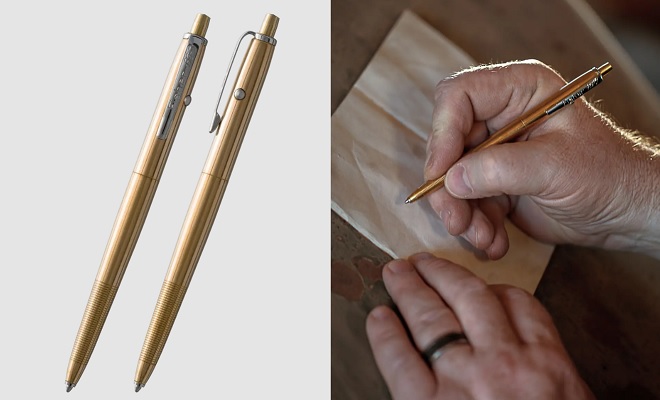 Fisher Raw Brass AG7 Astronaut Space Pen