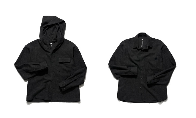 Outlier Awoolybrushed Hoodie-up and Offshoulder
